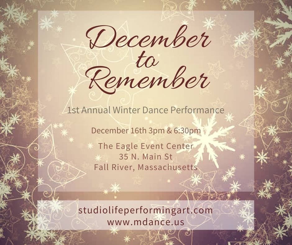 M Dance Studio events December To Remember