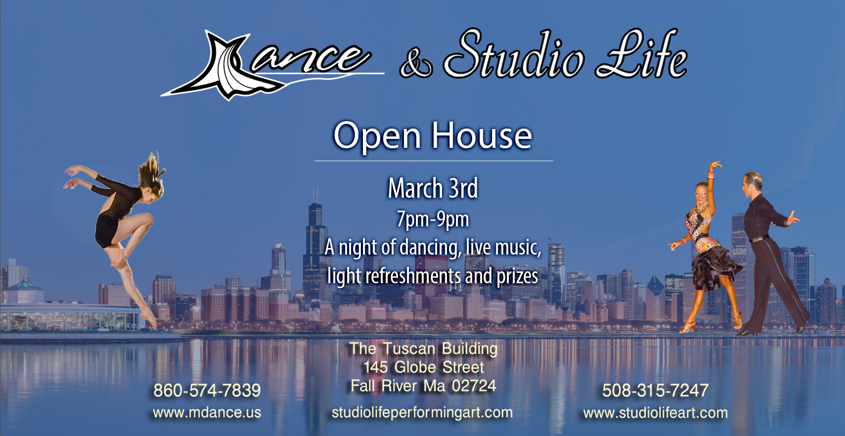 M Dance Studio events March 3rd Open House